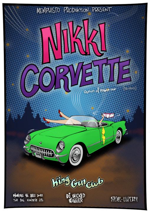 16.07.2012 NIKKI CORVETTE / KING GIN CLUB / DJ WICKED WIGGLER - Sedel, Luzern