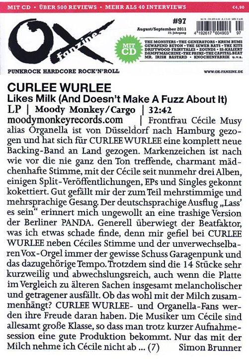 OX about Curlee Wurlee!