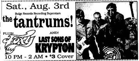 the tantrums, 1995. left center - bradx, right center - pete h.